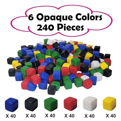 AiFanS 240PCS Centimeter Cubes Opaque Plastic Math Manipulatives in 6 Colors Counting Sorting Toy for Early Learning Includes Portable Storage Box - Image 5