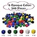 AiFanS 240PCS Centimeter Cubes Opaque Plastic Math Manipulatives in 6 Colors Counting Sorting Toy for Early Learning Includes Portable Storage Box - Image 4