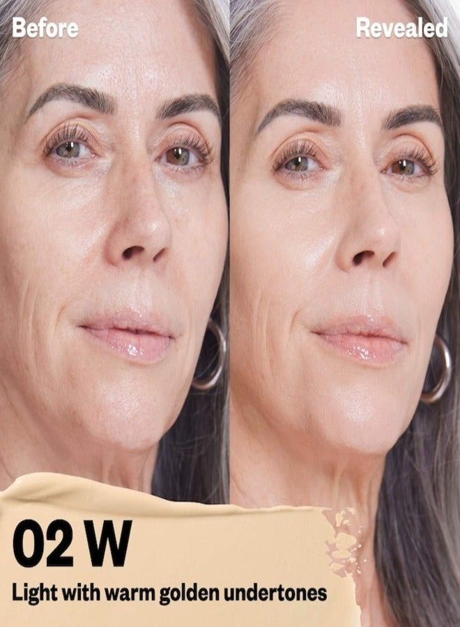 Kosas Revealer Super Creamy & Brightening Concealer with Caffeine & Hyaluronic Acid, Tone 02 W - Light With Golden Undertones 5g - Medium to Full Coverage - Image 2