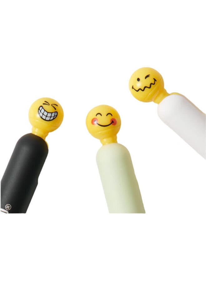 Kaco X Smileyworld Collaboration Lingyue Retractable Gel Pen, Stylish 0.5Mm Black St Tip, Student Exam Writing Pen, Creative Ink Pen - Image 1
