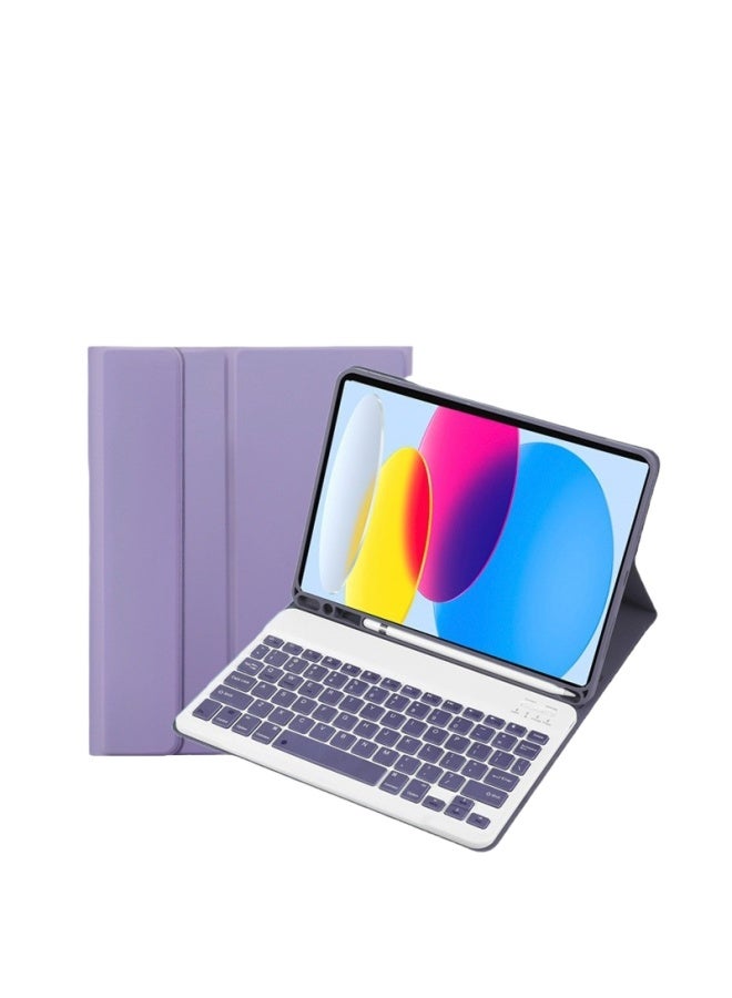 Neutral Compatible With Ipad 11th Gen 10th Tablet Bluetooth Keyboard 10.2 Magic Keyboard Air 5/6 10.9 Pencil Slot Protective Case - Image 1