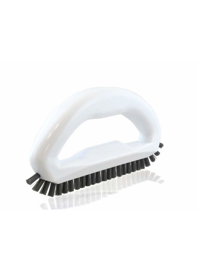The Crown Choice Grout cleaner brushes with hard bristles angled. Best scrub brushes for shower cleaning, scrubbing floor lines and tile grouts, bathroom, showers, tiles, Seams Grout brush - Image 1