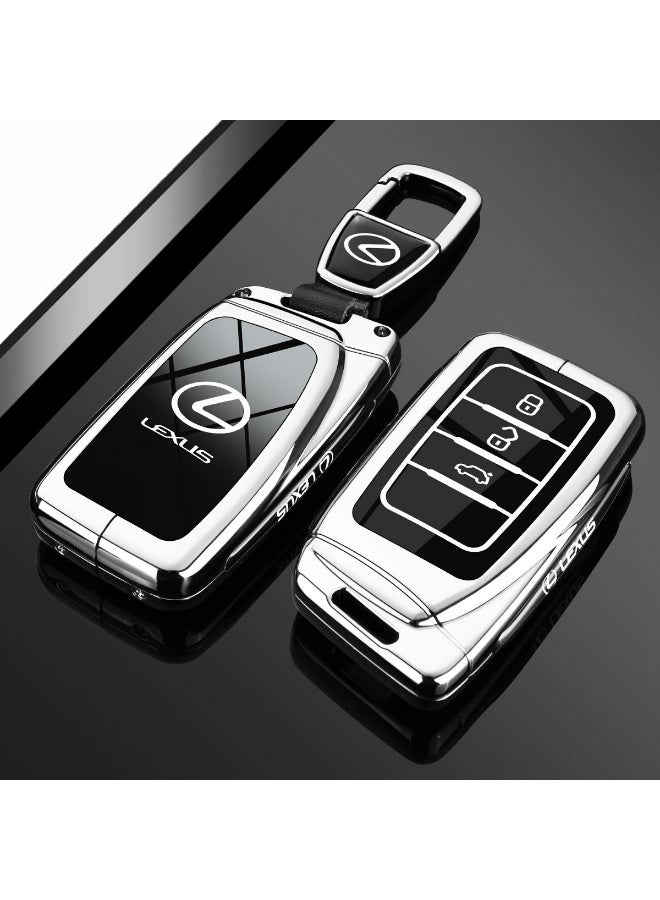LEXUS Light luxury car key protection cover suitable for 2025 Lexus ES200, ES300H, RX350H, NX260, high-end metal material car key shell case - Image 1