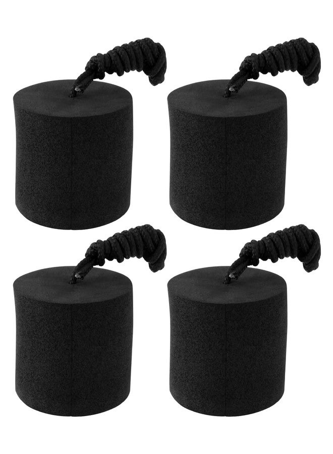 Create idea 4 Pieces Kayak Scupper Plugs EVA 4.5 * 3.1cm Fits Hole Sizes Less Than 1.5-1.75 inch Sit-on-Top Kayak Fishing Boat Black, Large - Image 1