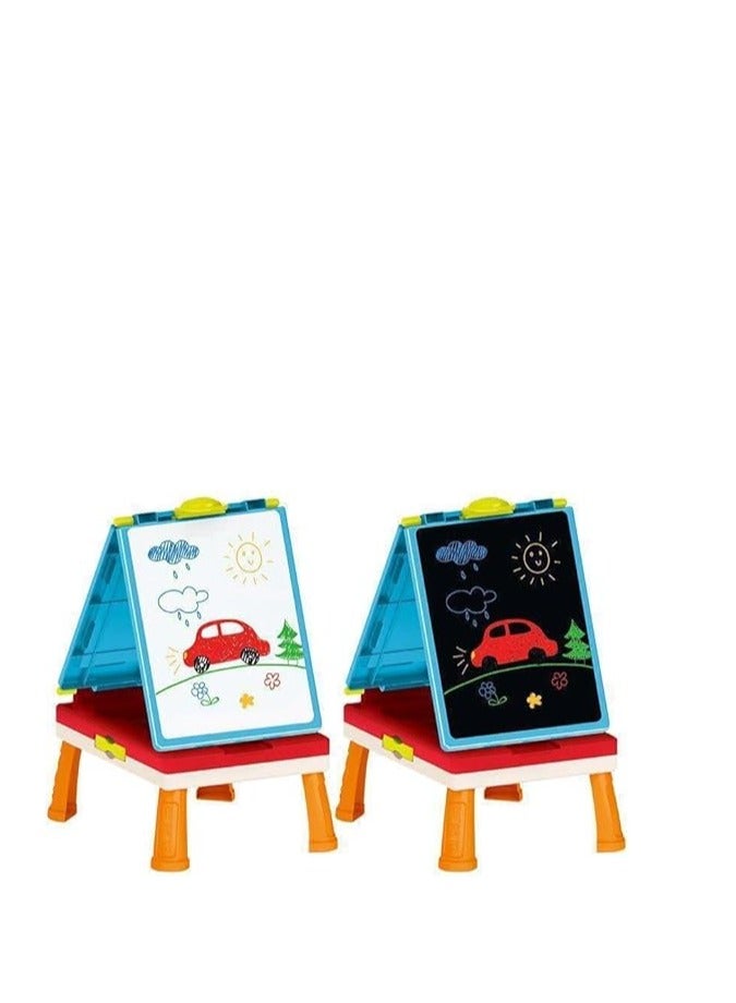 “Multi-use children's writing and learning board - a creative educational toy with a double board and colorful drawing tools” - Image 3