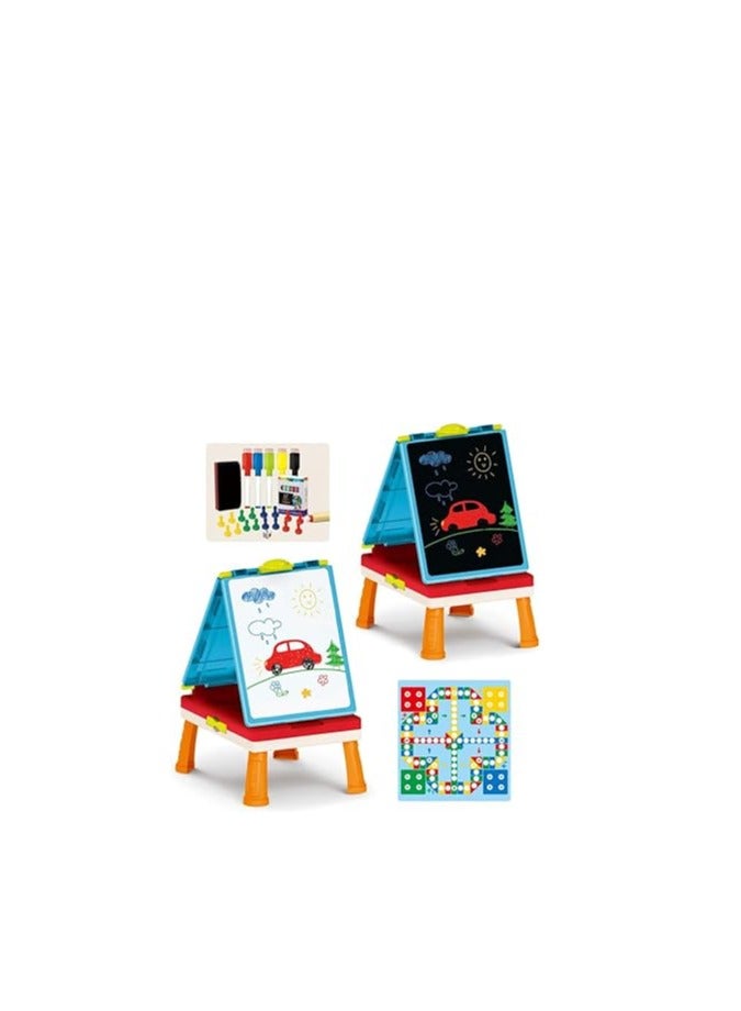 “Multi-use children's writing and learning board - a creative educational toy with a double board and colorful drawing tools” - Image 4