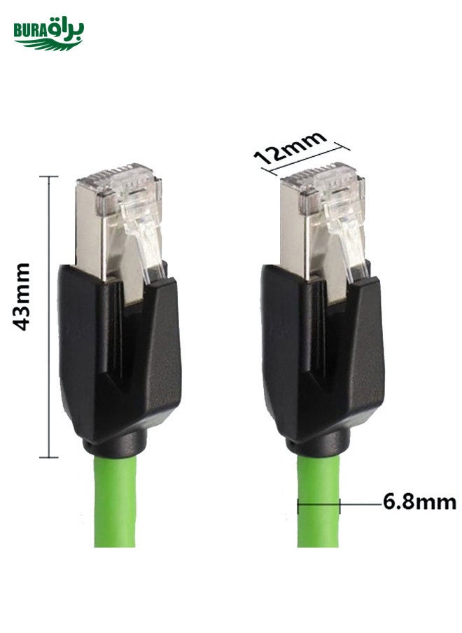 BURAQ 20m CAT6 Double Shielded Gigabit Industrial Cable Vibration-Resistant And Highly Flexible Drag Chain Cable  - Image 3