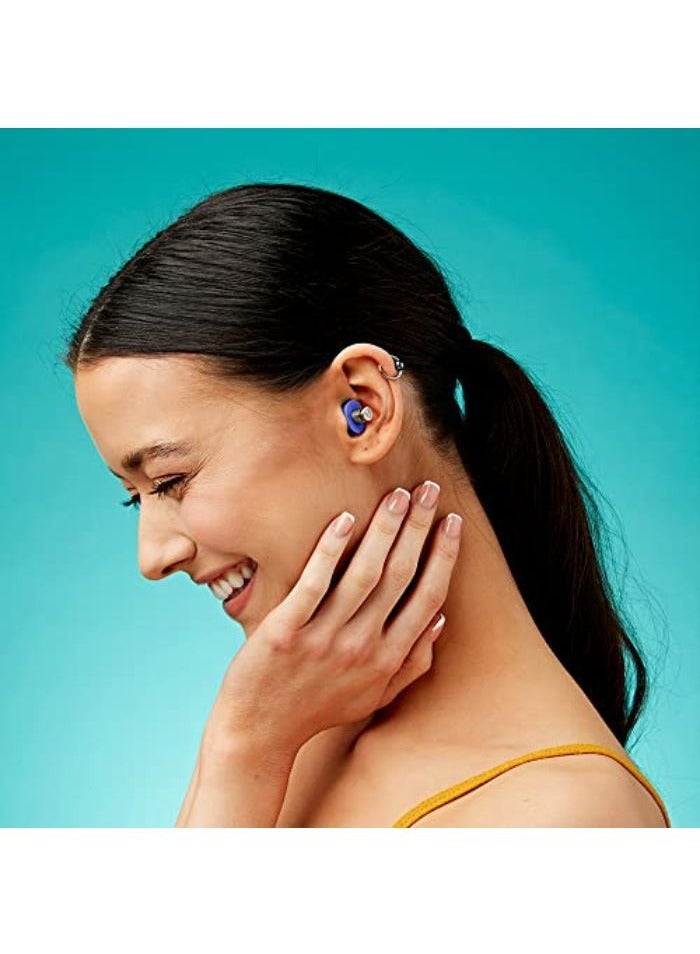 Flare Audio Flare Earshade Pro – Earplugs – Block Sound – Aerospace Titanium & Super Soft Memory Foam – Blue - Image 4