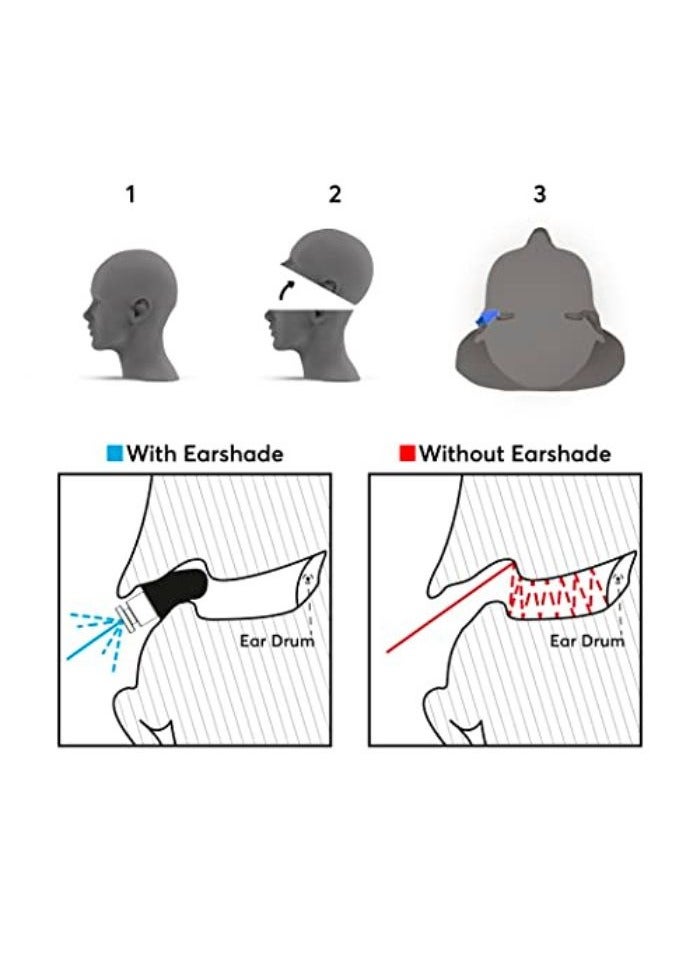 Flare Audio Flare Earshade Pro – Earplugs – Block Sound – Aerospace Titanium & Super Soft Memory Foam – Blue - Image 5