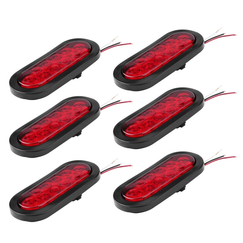 12V LED Trailer Lights: Waterproof Polycarbonate Housing - Vibration Resistant Stop Turn Tail Lights for Trailer Truck Vans - Image 1