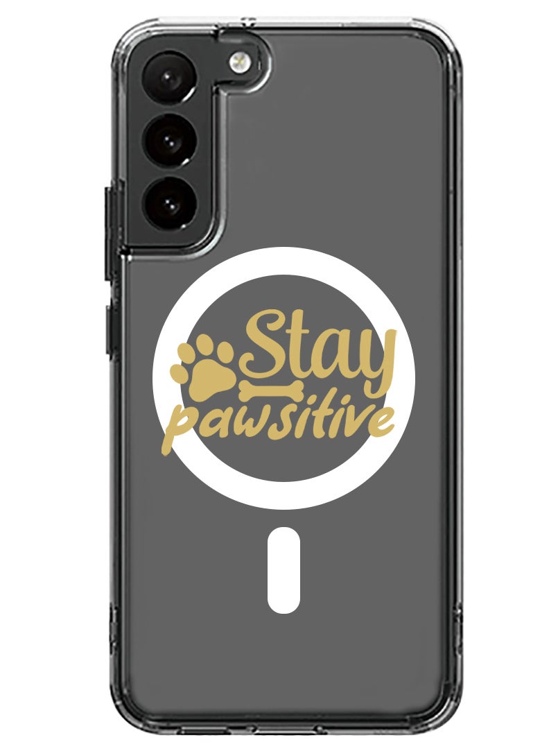 Theodor Magnetic Case for Samsung Galaxy S23 6.1-inch Compatible with MagSafe Wireless Charging, Shockproof Phone Bumper Cover Stay pawsitive copy - Image 1