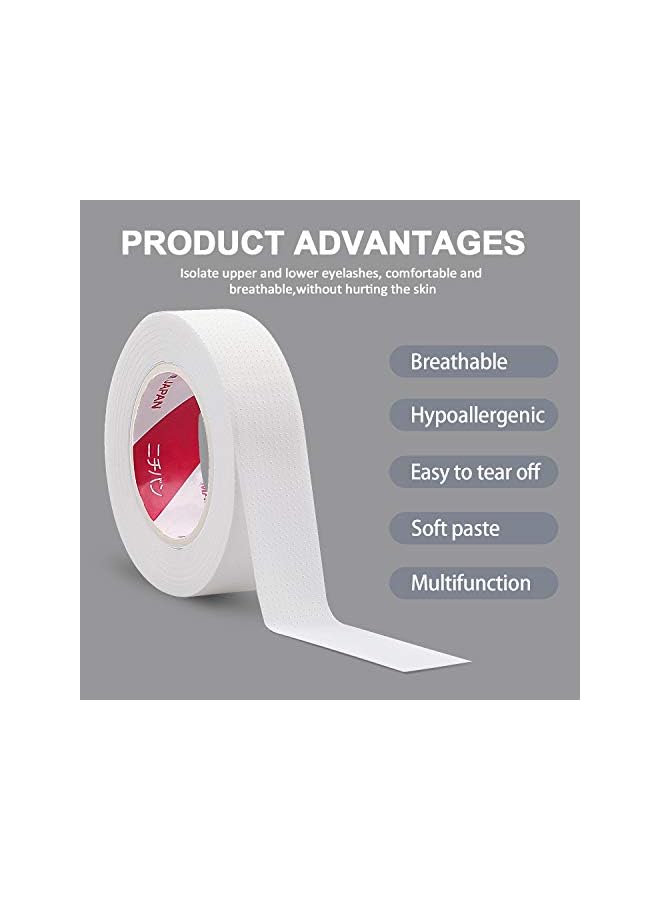promass Eyelash Extension Tape, 6 Rolls Japan Micropore Medical Soft Tape for Eyelash Extension,Eyelash Extension Supplies 9M Each Roll - Image 2