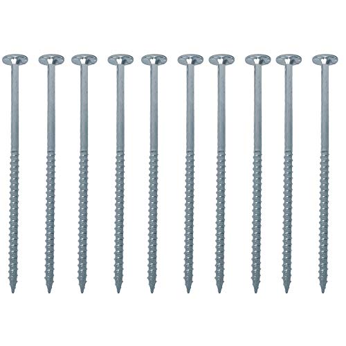 FastCap PowerHead Wood Screws with Flat Head - Self-Tapping Point - 3" Length, #2 Square Drive, Zinc Finish, 50-Pack - 99962 - Image 4