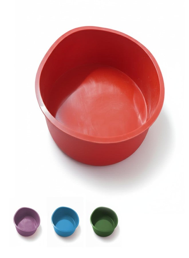 HS WORLD OF HORECA ESSENTIALS HS Silicone Round Cake Mould 20 cm – Assorted Colours – Flexible Non-Stick Baking Pan for Cakes, Desserts & Breads Multicolor (1 Piece) - Image 1