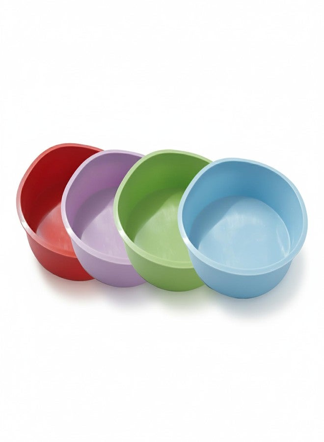 HS WORLD OF HORECA ESSENTIALS HS Silicone Round Cake Mould 20 cm – Assorted Colours – Flexible Non-Stick Baking Pan for Cakes, Desserts & Breads Multicolor (1 Piece) - Image 3