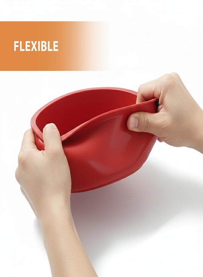 HS WORLD OF HORECA ESSENTIALS HS Silicone Round Cake Mould 20 cm – Assorted Colours – Flexible Non-Stick Baking Pan for Cakes, Desserts & Breads Multicolor (1 Piece) - Image 5