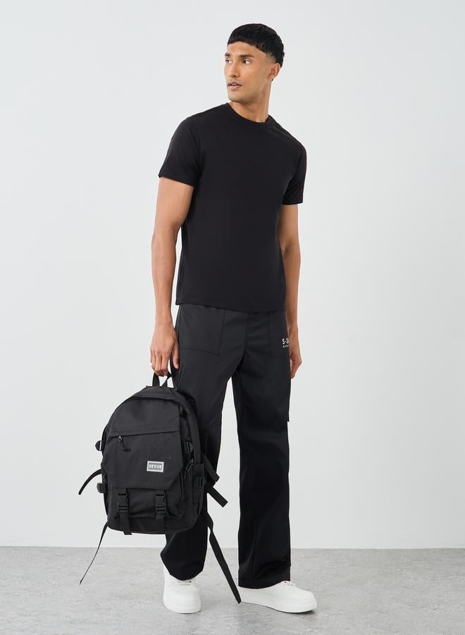 Styli Pack of 10 - Cotton Rich Regular Crew Neck T-Shirt - Image 2