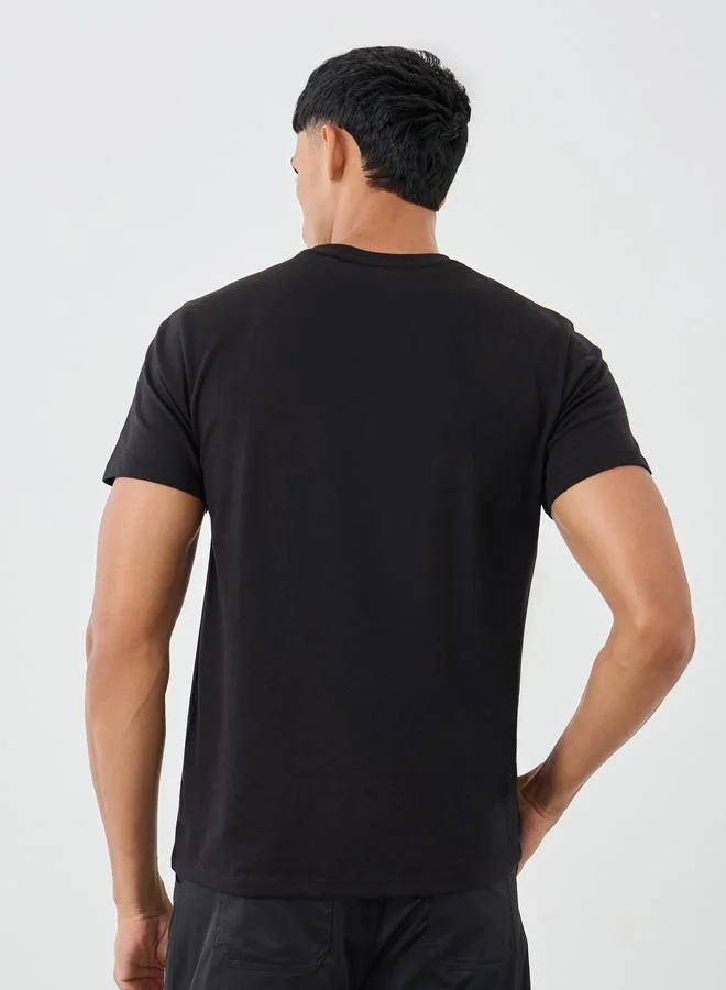 Styli Styli Pack of 10 - Cotton Rich Regular Crew Neck T-Shirt