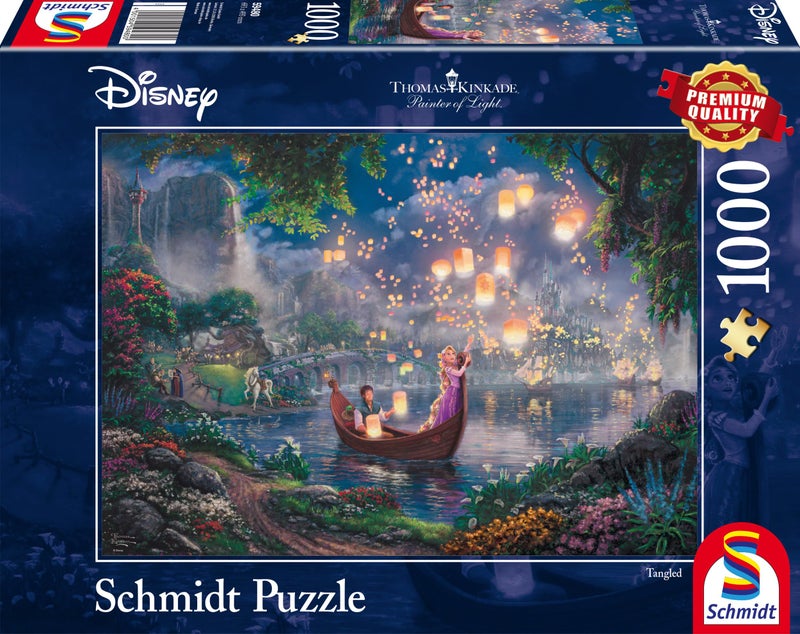 Schmidt Spiele 59480 Disney Rapunzel Thomas Kinkade Repelsteeltje Jigsaw Puzzle MultiColour 1000 stukjes - Image 2