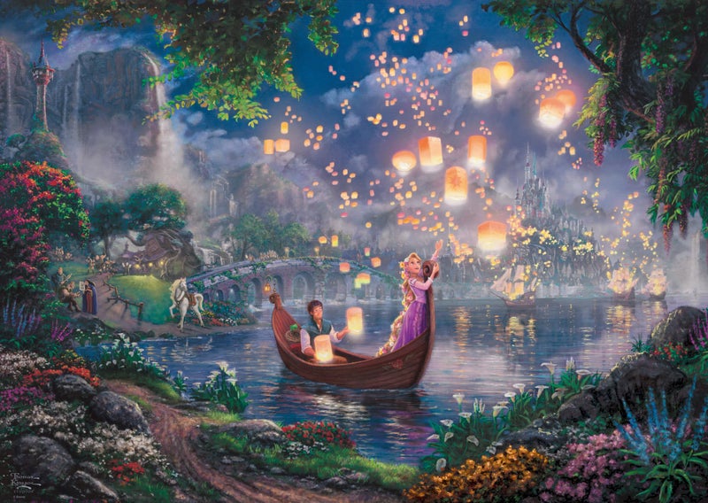 Schmidt Spiele 59480 Disney Rapunzel Thomas Kinkade Repelsteeltje Jigsaw Puzzle MultiColour 1000 stukjes - Image 3