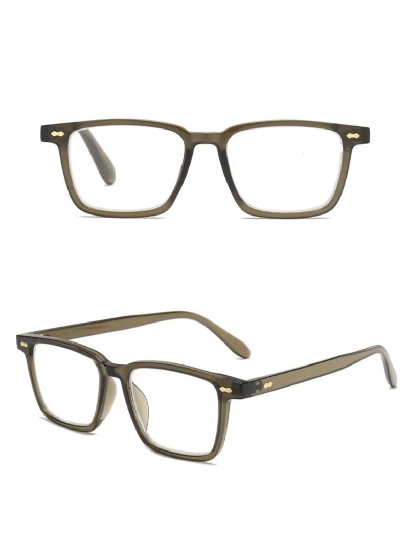 Booma Opticals Max-Green; +1.00 Reading Glasses for men & Women, Anti blue Magnification Glasses, Presbyopia Eyeglasses, Lightweight, Stylish Square  colour Frame for Computer & glasses Eyestrain Relief - Image 3