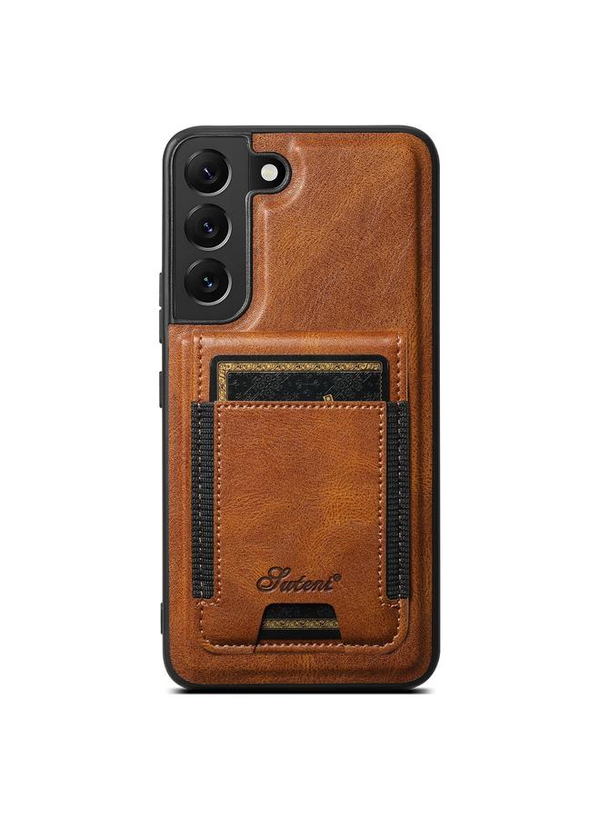 Suteni Case For Samsung Galaxy S24 5G H17 Oil Eax Leather MagSafe Detachable Wallet Phone Case - Image 1