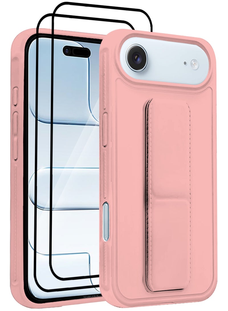 3 Packs Premium PU Leather Case for iPhone 17 Air with Stand Function Shockproof and Anti Scratch Finger Grip with Two 3D Screen Protector - Image 1