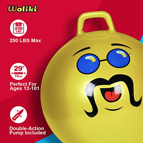 WALIKI Adult Size Hopper Ball | Like A BOSS | Hippity Hop | Hopping Hop Ball | Jumping Ball | Yellow - Image 2