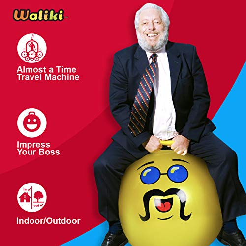 WALIKI Adult Size Hopper Ball | Like A BOSS | Hippity Hop | Hopping Hop Ball | Jumping Ball | Yellow - Image 3