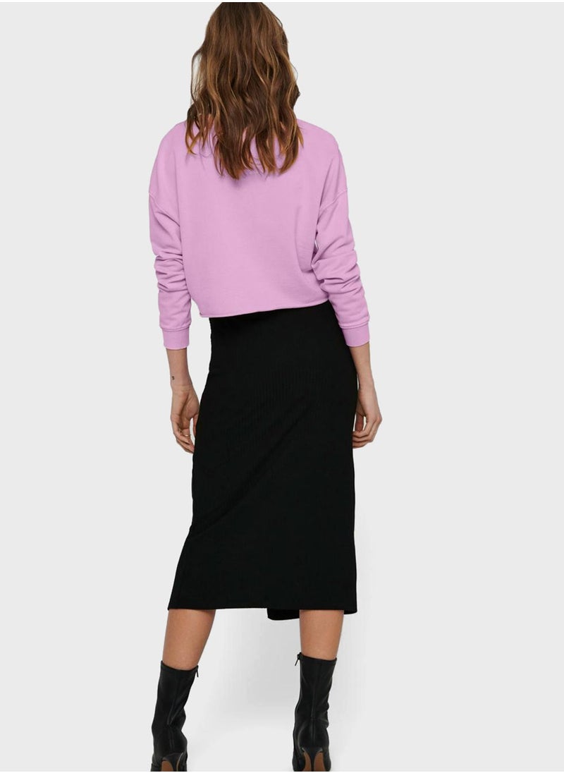 ONLY - Cropped Sweatshirt - Image 1