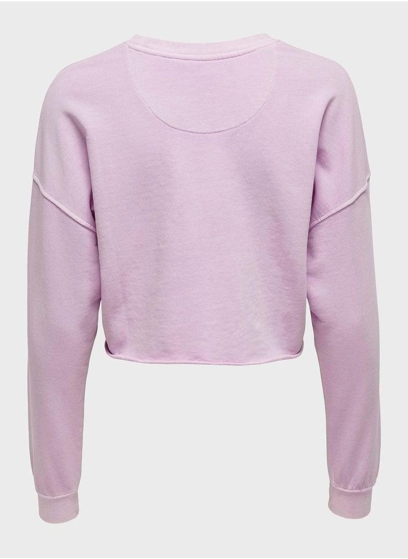 ONLY - Cropped Sweatshirt - Image 1