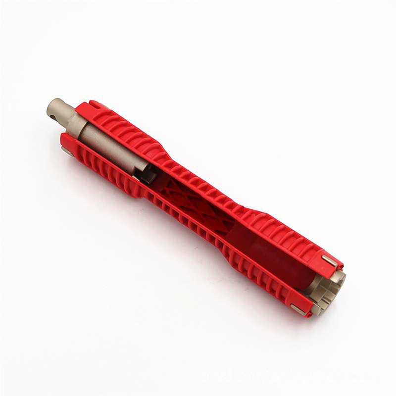 Manufacturers supply sink screw nut wrench multi-function double-headed pipe wrench faucet socket wrench Red three-head sink wrench Red three-head sink wrench - Image 4