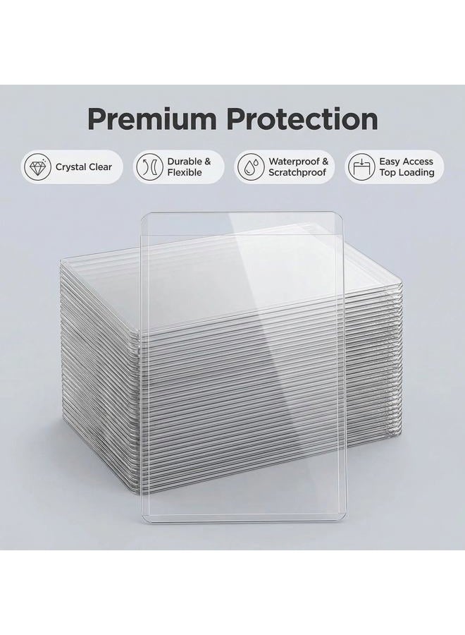 Coolbyl 4x6 Hard Sleeve Toploaders - Ultra Durable Card Protectors for Trading Cards, Photos & Collectibles - Crystal Clear PVC, Archival-Safe, Fits 4x6 Inch Sheet (50 Pack) - Image 4