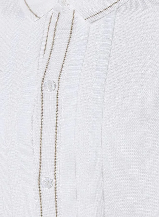 Iconic Iconic Regular Fit Collared Textured Short Sleeves Shirt