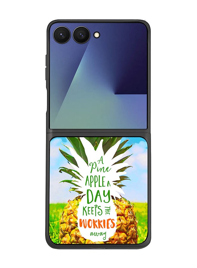 Stylizedd For Samsung Galaxy Z Flip7 Case,Slim fit Camera Protection, Shockproof Thin Phone cover  - Pineapple A Day