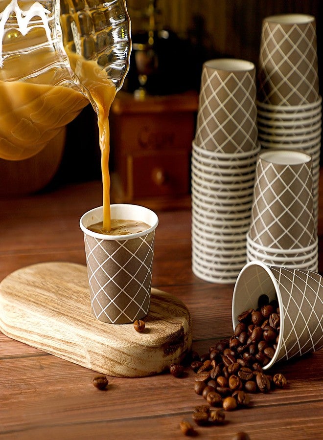 Rtteri 200 Pcs Count 3 oz Disposable Coffee Cups Disposable Espresso Cups Small Paper Cups 3 oz Cups for Coffee Tea Cocoa Juice Mini Paper Cups for Cafes Offices and Home - Image 2