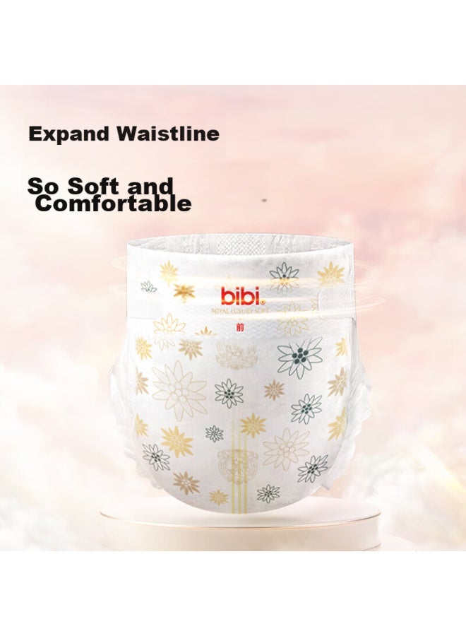 Bibi Royal Luxurious Baby Diapers, M Size, 84 Pieces , Breathable, Not Stuffy, Night Use Diapers - Image 4