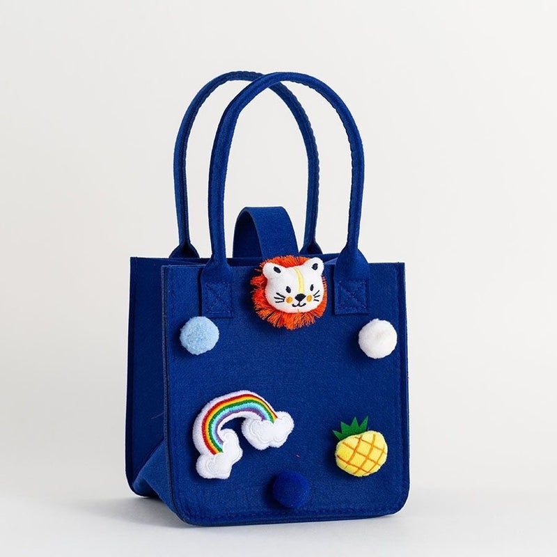 Trendy Handbag For First Birthday Celebration Gift Bag Versatile Felt Small Tote Bag - Image 1