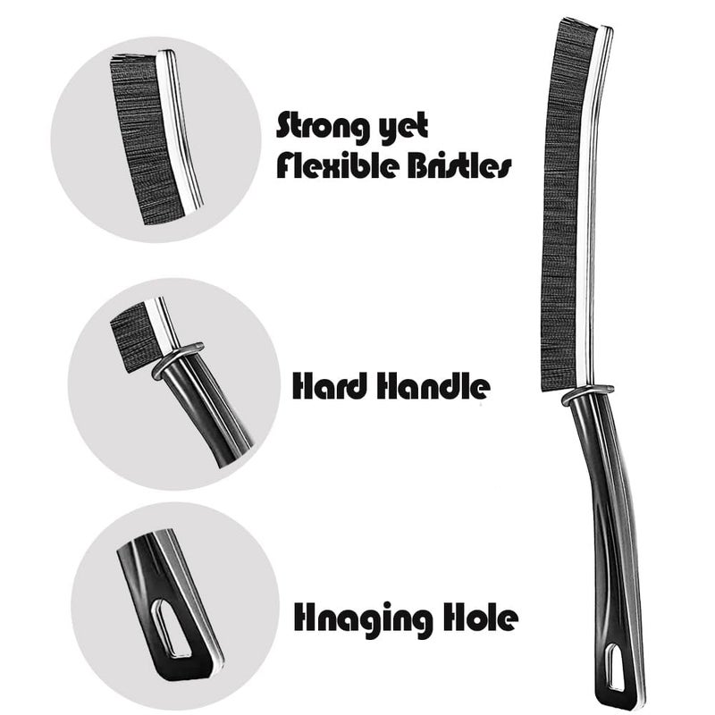 CUBIZ 3-PCS Gap Cleaning Brush, Bathroom Gap Cleaning Brush, Clean The Dead Corners of Bathroom Kitchen Tiles,Multifunctional Window Slots, Multi-Purpose Door Window Track Deep Supplies - Image 3