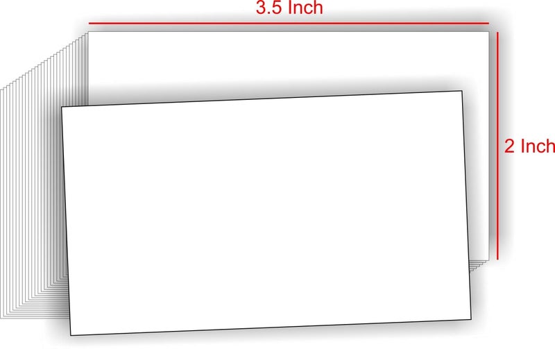 Imprint Synthetic Paper Cards, 175 Micron Thickness Opaque Non Tearable, Printable, Writable with Oil Based Markers. Pack of 200 Cards. - Image 3