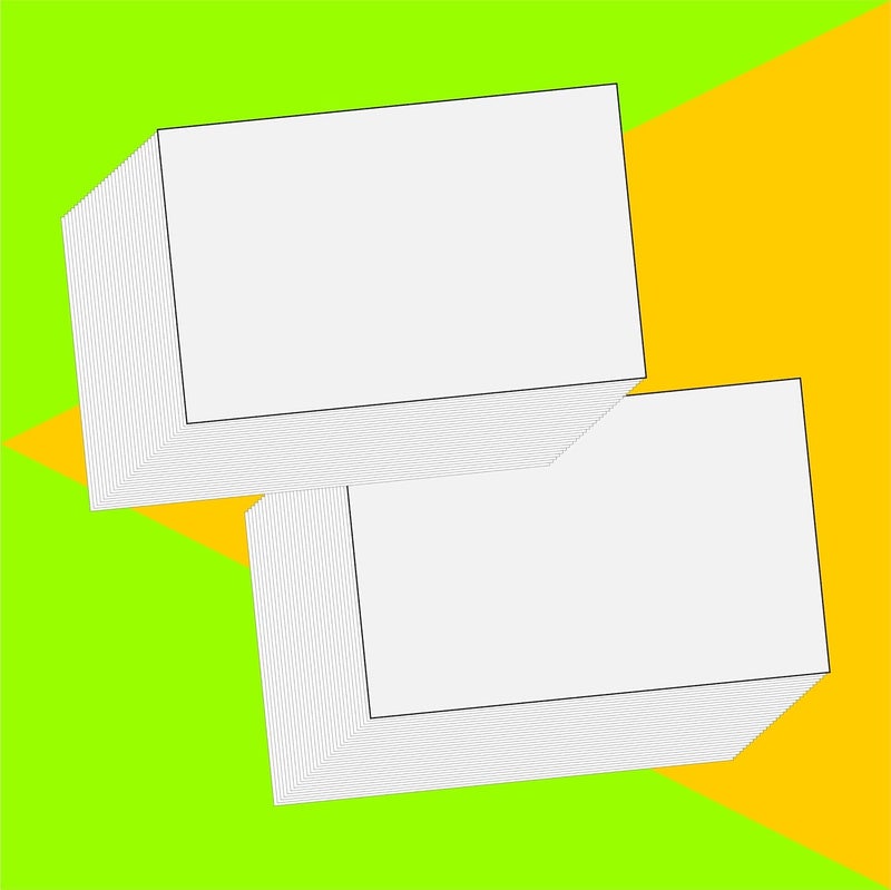 Imprint Synthetic Paper Cards, 175 Micron Thickness Opaque Non Tearable, Printable, Writable with Oil Based Markers. Pack of 200 Cards. - Image 1