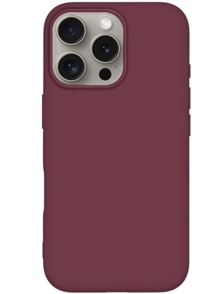 "Liquid Silicone Case for iPhone 16 Pro Max – Ultra Slim Design, Soft Anti-Scratch Microfiber Lining & Drop Protection"
