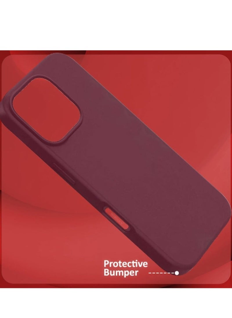 "Liquid Silicone Case for iPhone 16 Pro Max – Ultra Slim Design, Soft Anti-Scratch Microfiber Lining & Drop Protection"
