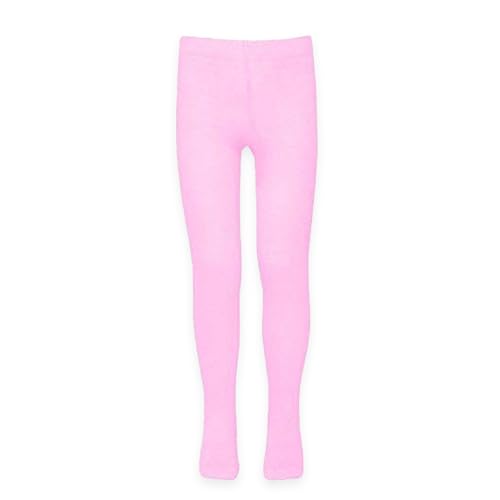 Supersox Tights for Girls, Made with Breathable, Anti Odour & Moisture Absorbent Combed Cotton, Ideal for Ballet/Dancing/Everyday Activity (Pink, Pack of 1) - Image 1