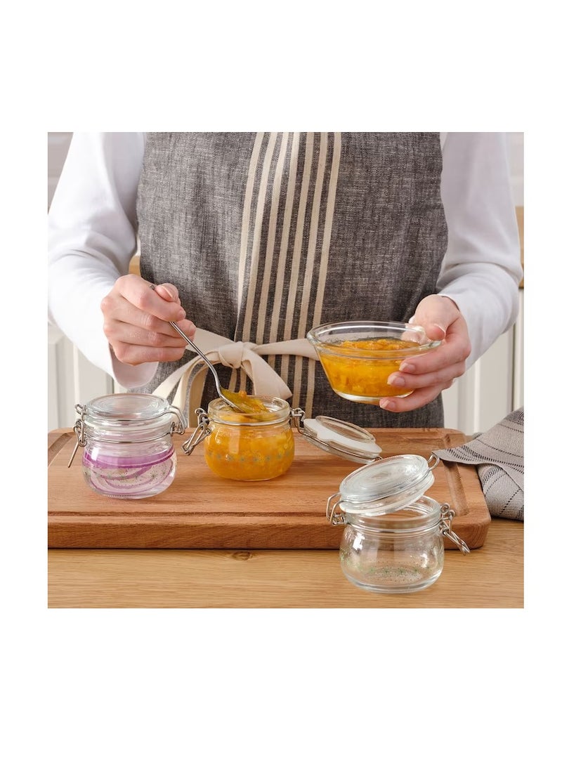 مرطبان بغطاء منقوش / أخضر فاتح 13 سل - Image 2