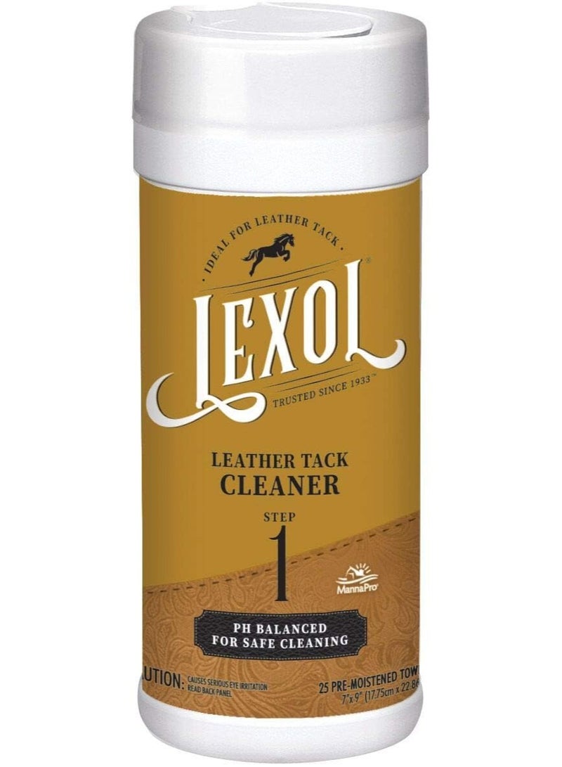 Manna Pro Lexol Leather Cleaner 25-Moistened Quick Wipes