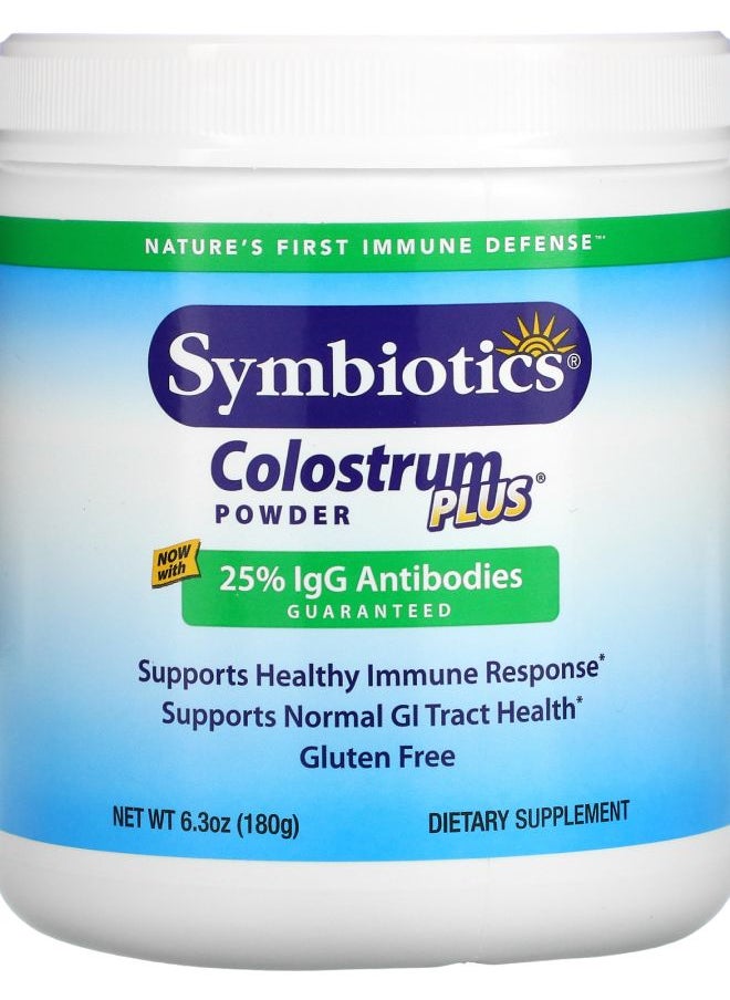 Symbiotics Colostrum Plus Powder 6.3 oz (180 g) 