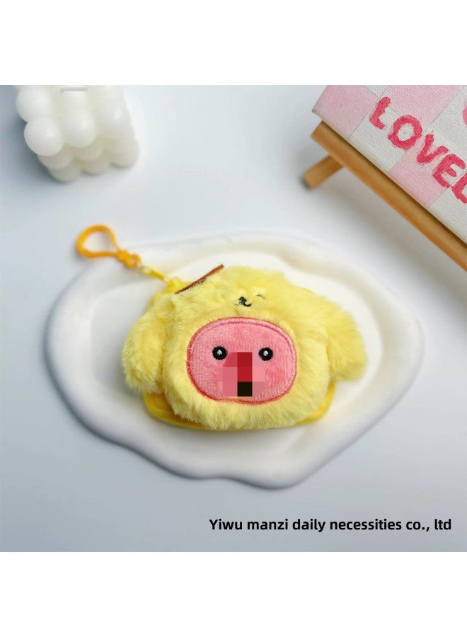 Cute Capybara Long Bag Plush Coin Purse Pendant Kt Yugui Pacha Storage Long Wallet-Specifications:Pudding Dog Long Bag-Color:Long 8.5 * Wide 11.5cm - Image 1