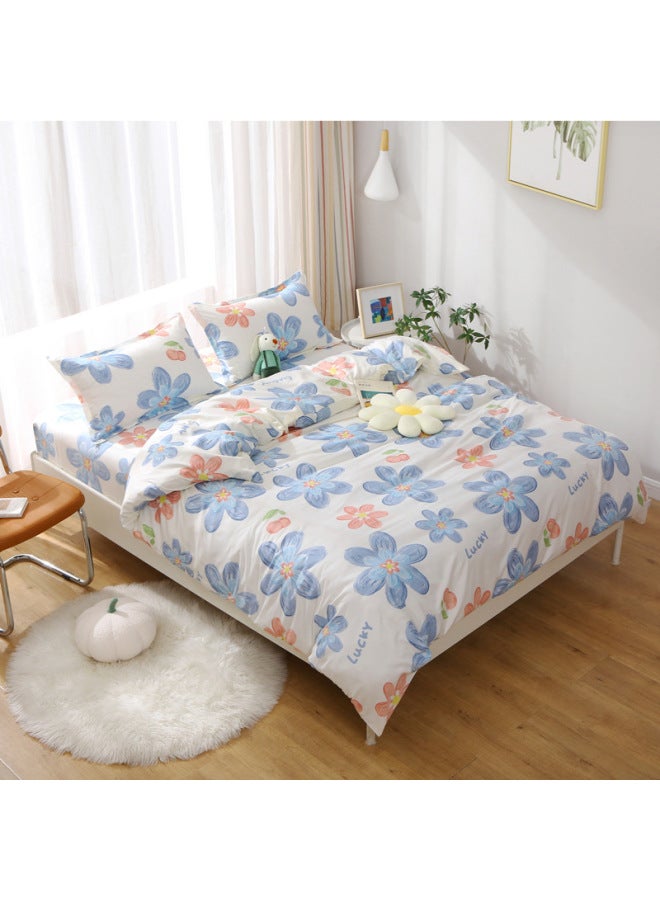 Autumn And Winter Quilt Cover Single Piece. M/. M Student Dormitory Single Quilt Double Army-Color:Beautiful-Specifications:180x200cm Quilt Cover - Image 1