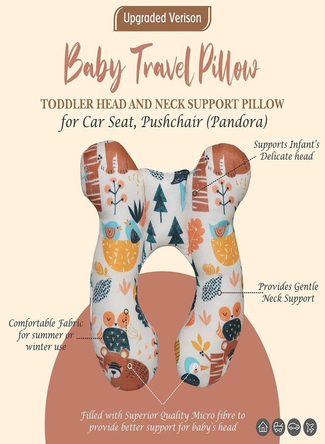 Gordon Baby Head Shaping Pillow for New Born - Neck and Shoulder Support Pillow Ultra-Soft Heart Printed Head Shaper Pillow-P (Multicolor 1) - Image 2
